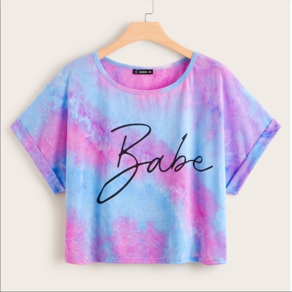 SHEIN Tops - Shein Tie Dye Crop Top